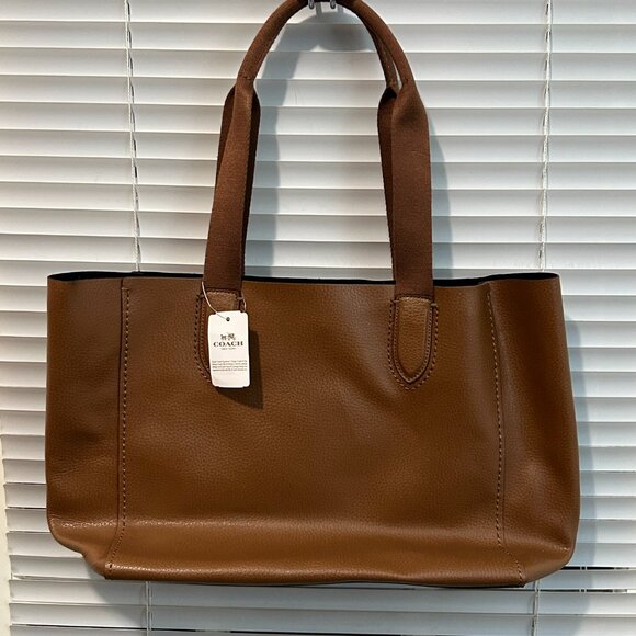 new Coach F58660 Derby Tote Saddle brown leather bag - Picture 2 of 7
